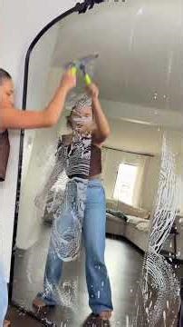 Satisfying Deep Cleaning Transformation | Wall Scribble Removal & Mirror Cleaning Nicolasa Arreola