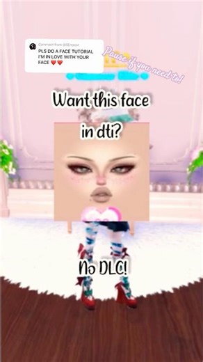 Face tutorial! :3 #roblox #tutorial #dti #facetutorial #fyp