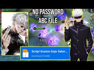 Script GUSION X GOJO SATORU Jujutsu Kaisen No Password - Mobile Legends