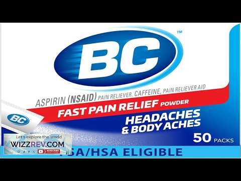 BC Original Headache Relief Powder Dual Action Aspirin & Caffeine Dissolve Packs