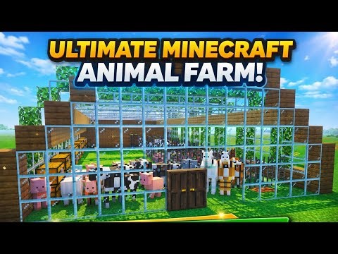 Ultimate Animal Farm in Minecraft 🐄 | Easy & Beautiful Farm Design Tutorial