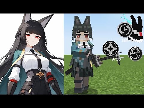 Hoshimi Miyabi ZZZ MORPH MOD in Minecraft