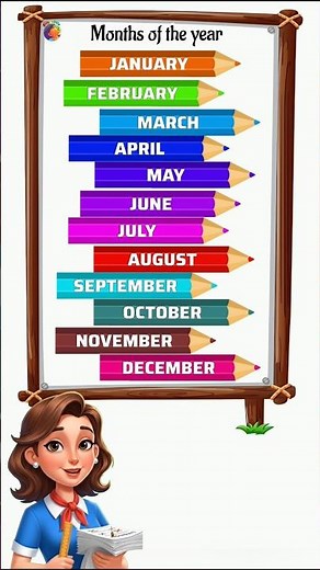 12 Months of the year #learning #kidslearning