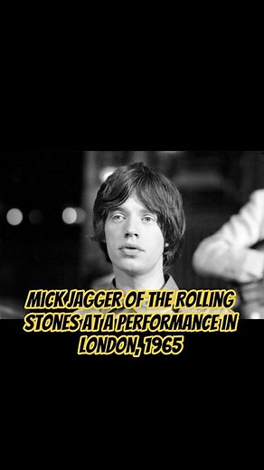 Mick Jagger of the Rolling Stones at a performance in London, 1965 #fec #rollingstones #mickjagger