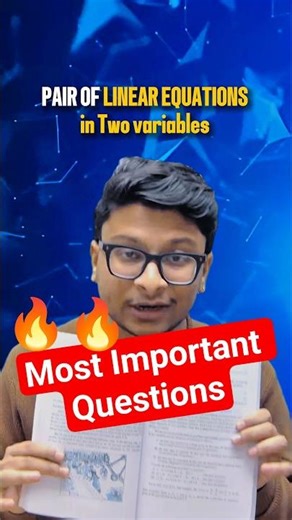 Most Imp. Ques 🔥 Chapter 3 Pair of Linear Equation in 2 Variable #class10th #math #chapter3