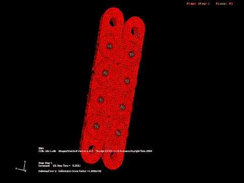 FEM Simulation of a friction damper