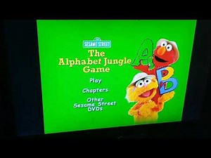 sesame Street the alphabet jungle game 1998 dvd menu