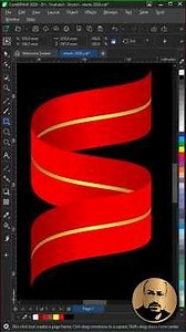 Pro Vector Ribbon Technique in CorelDRAW #vector #tutorial