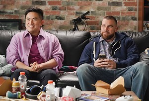 SNL Video: Travis Kelce Bros It Up In Ad For 'Straight Male Friend' — Watch - TVLine