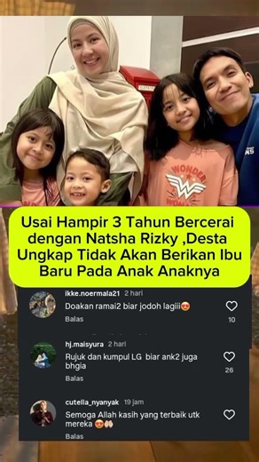 Desta tk akan berikan ibu baru untuk anak anaknya