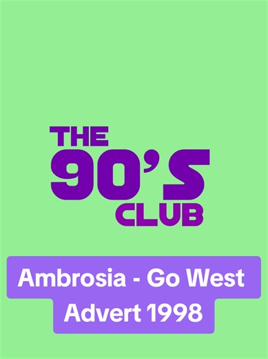 Ambrosia Cream Go West Advert from 1998