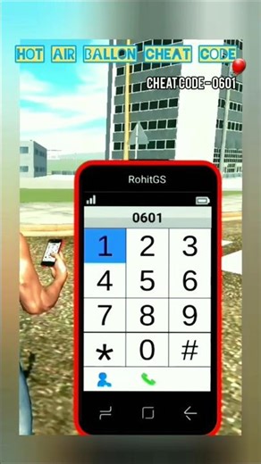 Hot air balloon cheat code in indian bike driving 3d #shorts #indianbikedriving3d