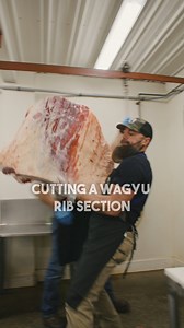 Cutting a Tajima Wagyu Beef Rib Section. 🥩🔪 #reels #wagyu #tajimawagyu #beef #meat #butcher #butchering #thebeardedbutchers | The Bearded Butchers