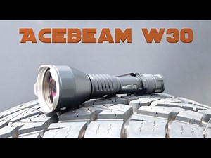CRAZY FLASHLIGHT!!! Acebeam W30 Unboxing, Test, And Overview