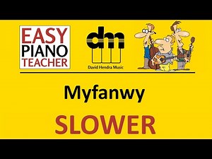Myfanwy SLOW piano tutorial: EASY keyboard song (Welsh folk tune) & note names #EPT 🎹