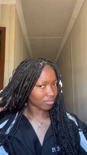 From messy to masterpiece — braid install vlog😝🌸 #relaxingmusic #braids #naturalhair