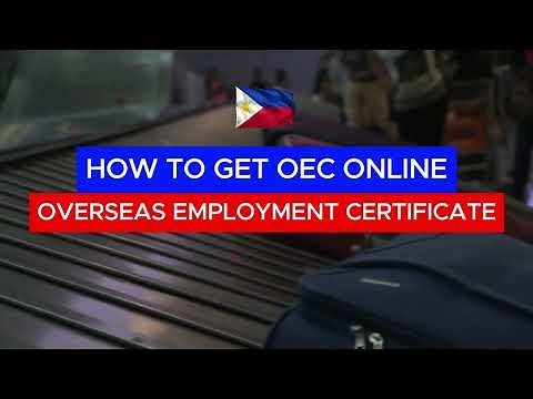 HOW TO GET OEC (OVERSEAS EMPLOYMENT CERTIFICATE) ONLINE | POEA