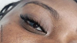 Close up of eye with eyelash extensions ,beauty salon treatment ,2d volume, 3d volume, classical lashes,Russian volume,megavolume, new set.