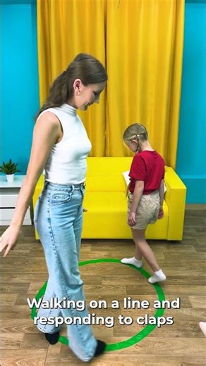 This Easy Movement Game Boosts Kids’ Attention & Body Awareness 🧠👣 #shorts