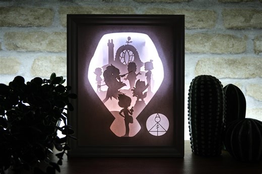 Owl Anime Light Box - Etsy