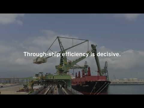 Sustainable Siwertell screw-type ship unloaders for coal handling operations.