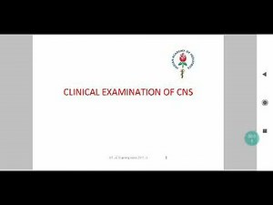 Rapid Revision - Examination of Central Nervous System (CNS)