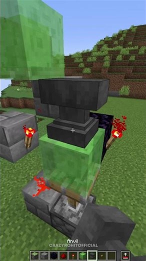 Minecraft Anvil Cannon💀 #shorts #minecraft