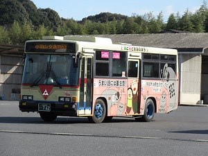 宇部市営バス 762 KC-LR333F (N2交通局→宇部新川駅)