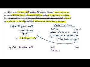 Operations Management: Multi-Factor Productivity (Adjusting Demand)