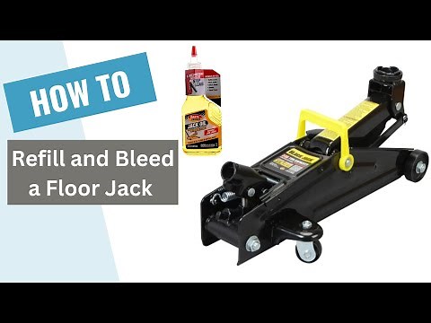 How to refill and bleed a floor jack hydraulic oil