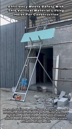 Efficiency Meets Safety With This Vertical Material Lifting Hoist For Construction