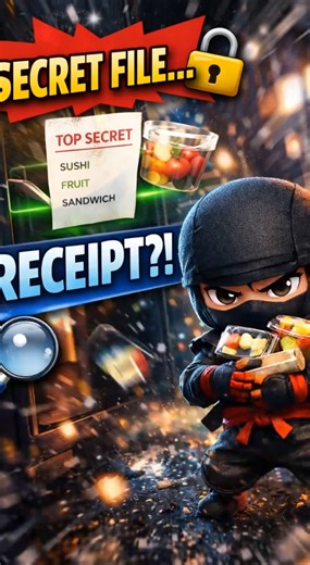SECRET FILE… RECEIPT?! 😱🔍 (Ninja’s Fastest Catch)
