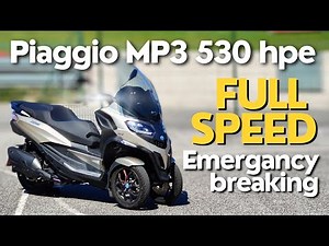Piaggio MP3 530 Full stop & full power & results / POV