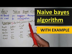 naive bayes algorithm in hindi Urdu - naive bayesian classification in data mining machine learning