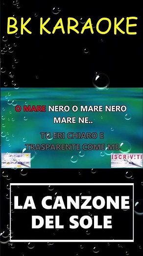 LA CANZONE DEL SOLE Lucio Battisti Karaoke Link nella descrizione