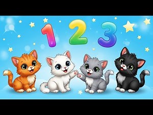 Counting Kittens 1 to 10 🐱 | Fun Numbers Song for Kids | Learn Numbers with Cute Cats