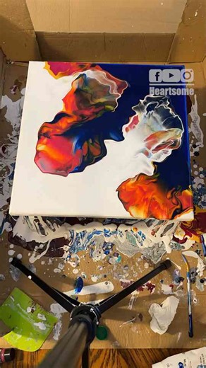 Incredible acrylic fluid painting on canvas that will amaze you