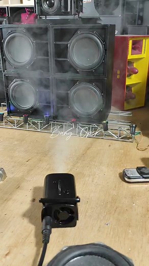 11K views · 145 reactions | Mini Fogging machine test  | miniatur sound system | Facebook