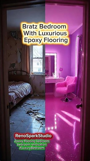 Bratz Bedroom With Luxurious Epoxy Flooring #epoxyfloor