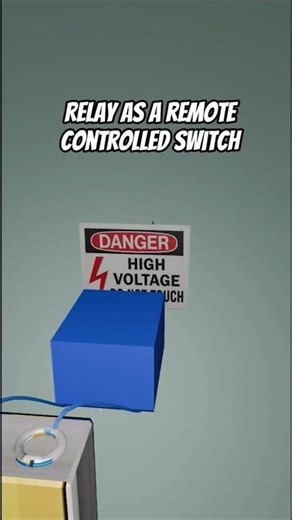 The Magic Switch (How a Relay Works) #trendingshorts #trending #animation #relay #how #electronic