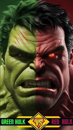 Red Hulk Vs Green Hulk