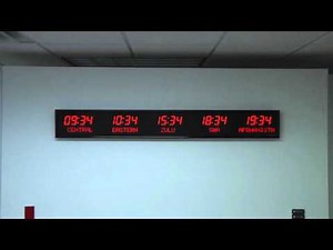 BRG Precision Product's 6610I - 5 Zone Programmable Time Zone Clock