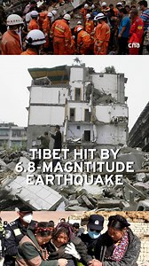 53K views · 352 reactions | A 6.8-magnitude earthquake rocked Tibet on Tuesday (Jan 7), killing at least 126 people and destroying thousands of homes, according to Chinese authorities. Rescue efforts are underway to locate survivors. #tibet #tibetnews #china #chinanews | CNA | Facebook