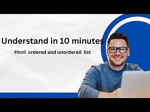How to create ordered and ordered list using Html