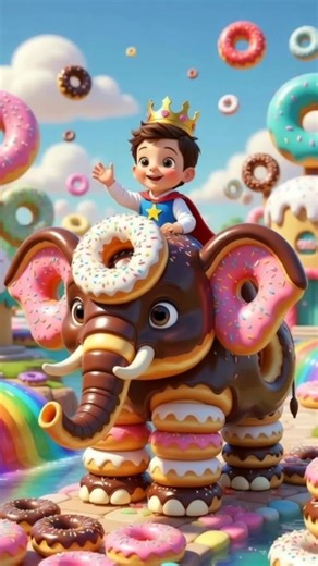 Donut Animals Adventure 🍩🌈#viraltiktok #foryoupage #cuteanimals #1millionviews #usa🇺🇸