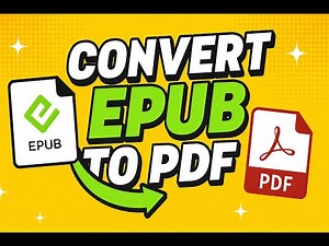 Convert epub to pdf