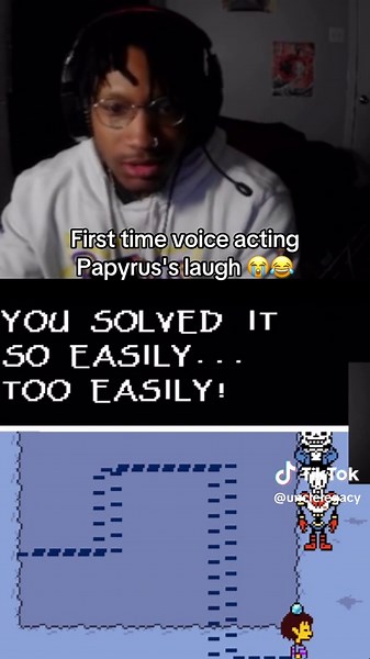 Voice Acting Papyrus's Laugh for the First Time