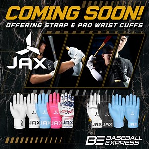 1.4K views |  SNEAK PEEK: Jax Athletics baseball batting gloves are coming soon to Baseball Express! No matter what your level of play, you're going to want to get your hands on these! ⚾ Stay tuned to gain the advantage! #JaxAthletics #BattingGloves #Baseball #TeamExpress #BaseballExpress #ComingSoon #GainTheAdvantage | Baseball Express | Facebook