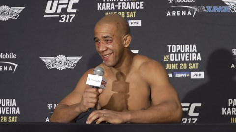 Gregory Rodrigues on criticism of extra punch on Jack Hermansson: 'I don't care'