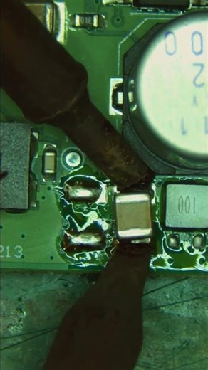 SMD Capacitor Replacement: The Quick Two-Iron Method #mobile #smartphone#iphone #computer#soldering